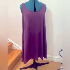 Eileen Fisher Tank Dress in XL Eggplant